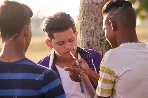 Adolescent cigarette.